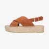 Plateausandalette - Cognac 2 Plateausandalette - Cognac -Bequeme Schuhe 04046a56a72041b89a754abcffb0bbe0