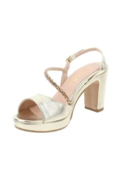 High Heel Sandalette - Oro -Bequeme Schuhe 0498b93bc2a14773a1c1df76a9dcb1bb