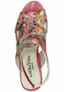 Laura Vita Plateausandalette - Rouge -Bequeme Schuhe 05182bf8b9ab47d8ad681fb989902183