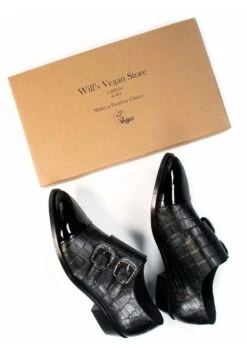 MOCK CROC MONK - Slipper - Moc Croc Vegan Leather -Bequeme Schuhe 05e101a90afa475eb74c59f4fbe0c0ff