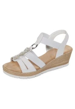 Keilsandalette - Weiß 9 Keilsandalette - Weiß -Bequeme Schuhe 0b667939908a488d80cd565b3bf06aad