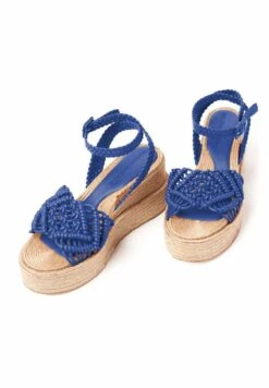 OLIVIA - Keilsandalette - Blue -Bequeme Schuhe 10948a63ca9545359ce3994d14d72c40