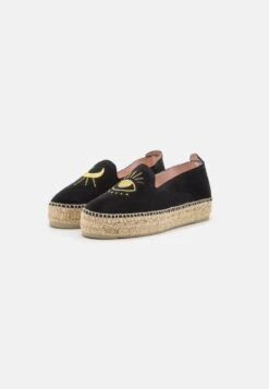 DOUBLE SOLE - Espadrille - Black/golden Eye -Bequeme Schuhe 116cacd95eef46f29376a2f290e4b432