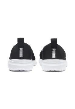 Puma ADELINA - Slipper - Black/silver -Bequeme Schuhe 117b708027824ac79cbb85017194127f