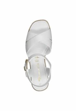 Tamaris High Heel Sandalette - White Matt 10 Tamaris High Heel Sandalette - White Matt -Bequeme Schuhe 18ab223495bb429dbb50d0120d712fe6