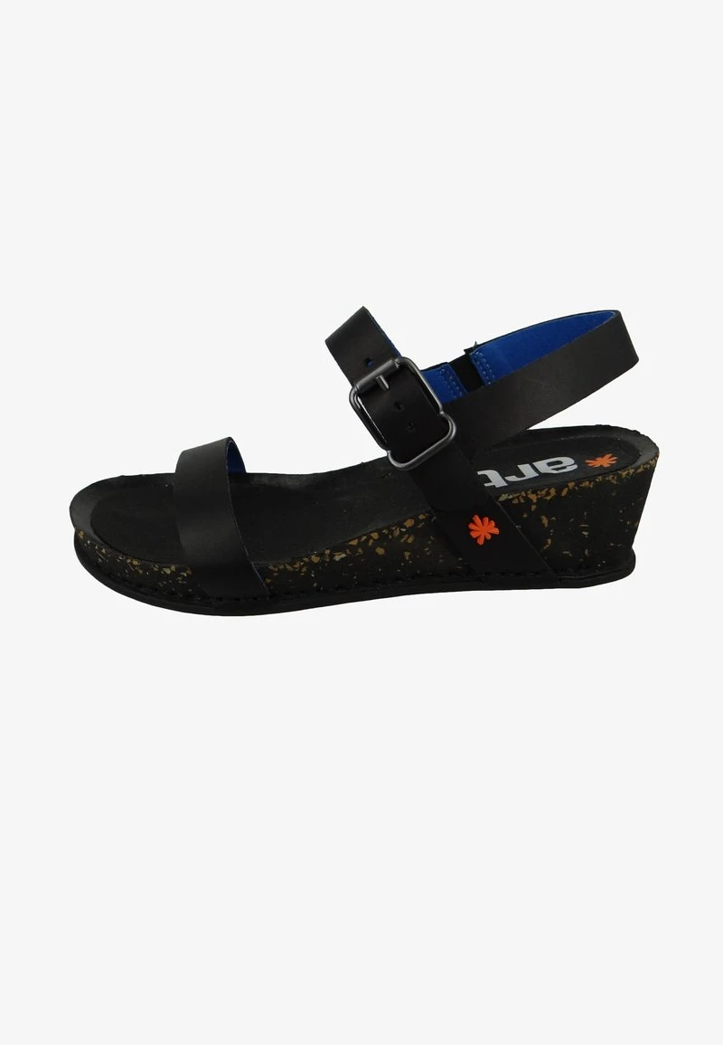 *art AMEND - Keilsandalette - Black 3 *art AMEND - Keilsandalette - Black