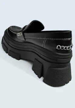 Stradivarius MIT PROFILSOHLE UND DETAIL - Mokassin - Black -Bequeme Schuhe 1abc10f973bd4c99aa78bed5bc5db135