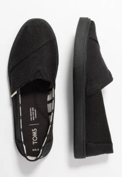 Toms VEGAN ALPARGATA - Slipper - Black -Bequeme Schuhe 1c6a16557ceb4ad8a158c2c48044f7ac