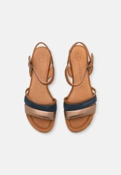 Marco Tozzi Keilsandalette - Navy Comb -Bequeme Schuhe 1e7d008b17594f808ec2794a7b7f4c5e