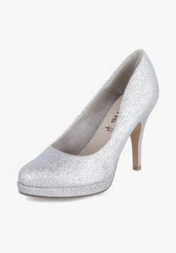 Tamaris Plateaupumps - Silber