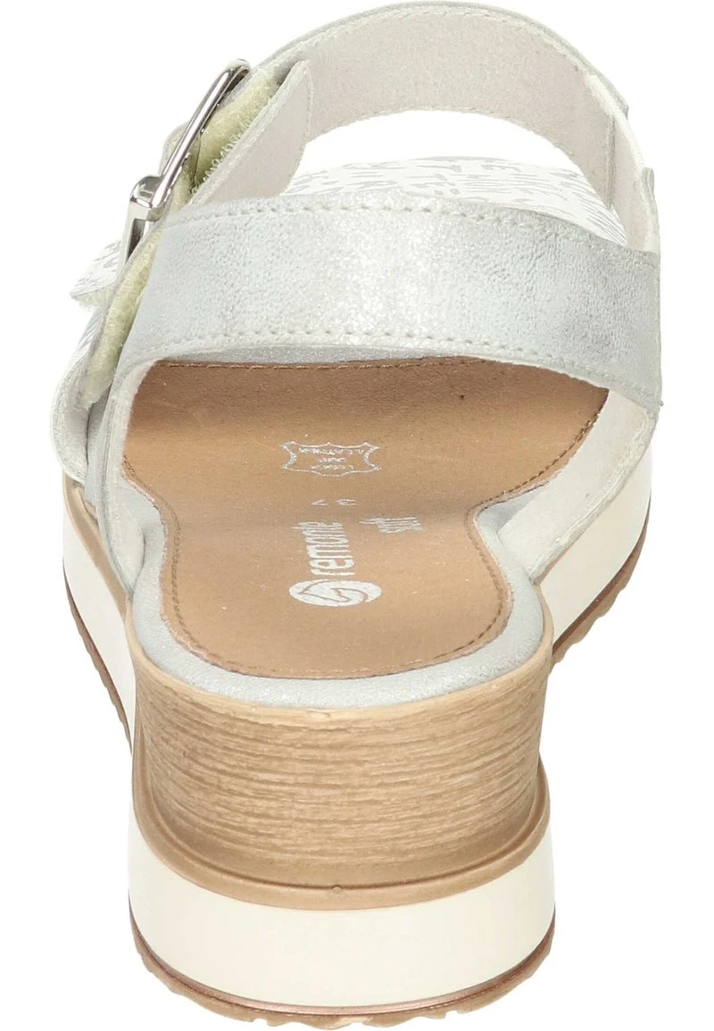 Remonte Keilsandalette - Weiss Silber Ice 5 Remonte Keilsandalette - Weiss Silber Ice – Bild 3