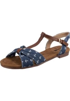 Riemensandalette - Blau Weiß 10 Riemensandalette - Blau Weiß -Bequeme Schuhe 28df4c8da1264d4d8a2ecdb4a6414ee2