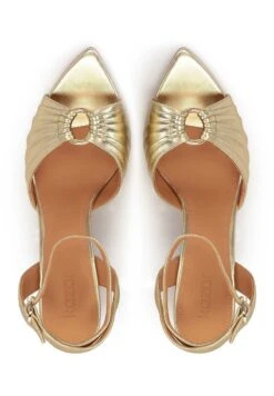 Kazar KISS - High Heel Sandalette - Gold -Bequeme Schuhe 2d63129da9034bc4a3aa2026288fd171