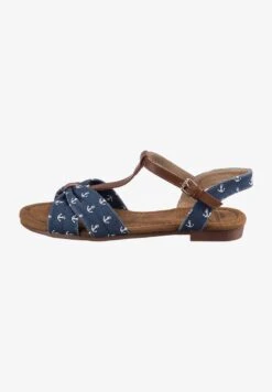 Riemensandalette - Blau Weiß 9 Riemensandalette - Blau Weiß -Bequeme Schuhe 2f5cc436575044dd80cb3627b3ef6e26