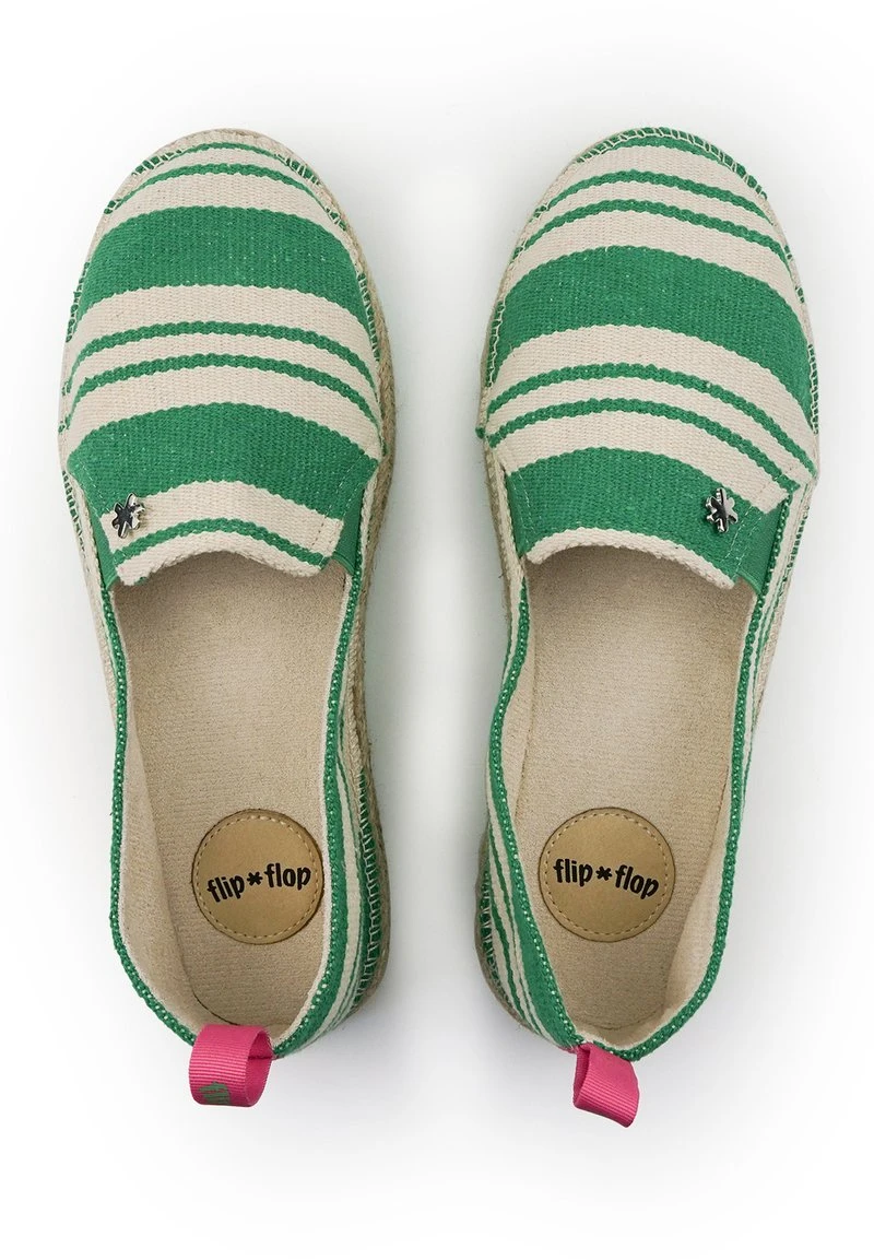 STRIPED - Espadrille - Smaragdgrün 5 STRIPED - Espadrille - Smaragdgrün – Bild 3