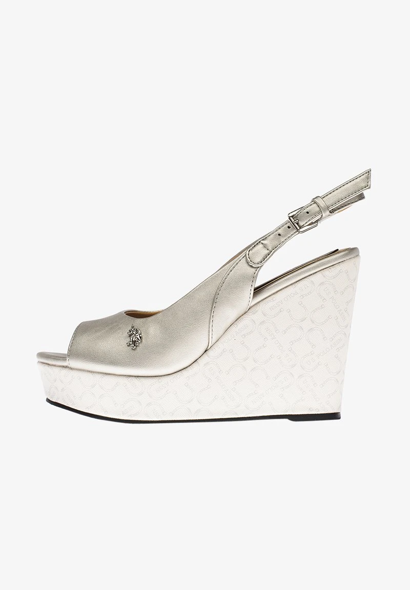 U.S. Polo Assn. Keilpumps - Argento 3 U.S. Polo Assn. Keilpumps - Argento