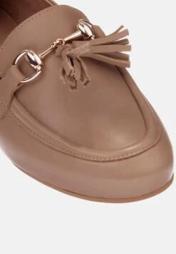 WITH FRINGE - Slipper - Light Brown -Bequeme Schuhe 376a7ec01f43419cbae10fb9e58e06f5