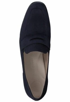 Paul Green Slipper - Samtziege Blau -Bequeme Schuhe 3a08ec4fa2ed4aee897f261e271cae05