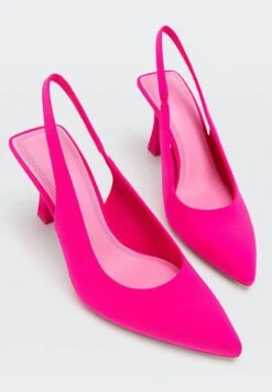 Stradivarius MIT ABSATZ - Pumps - Neon Pink -Bequeme Schuhe 3a3b5aadc70b4409aa1af6b7187998cb