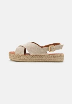 ALOHAS CROSSED PLATFORM BICOLOR - Plateausandalette - Stone Beige -Bequeme Schuhe 3c1af9faecf04ae88fe341e17f4c3e61