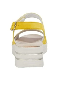 Plateausandalette - Gelb -Bequeme Schuhe 47968491816c47ea99ebdd24d61baf32