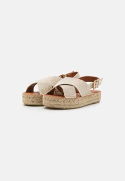 ALOHAS CROSSED PLATFORM BICOLOR - Plateausandalette - Stone Beige -Bequeme Schuhe 48ef4ac973674b6894eba7c1270fad06