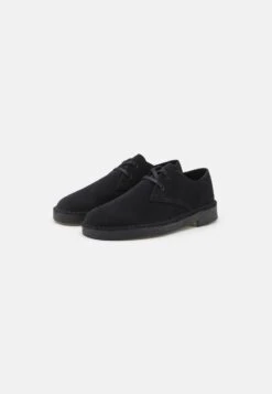 Clarks Originals DESERT KHAN - Sportlicher Schnürer - Black -Bequeme Schuhe 4cc6f71ac67a43ceb9f2fd04657906e6