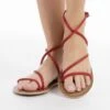 Faina Riemensandalette - Rot -Bequeme Schuhe 4f2a63e1dda44672b86ad32d2eefd588