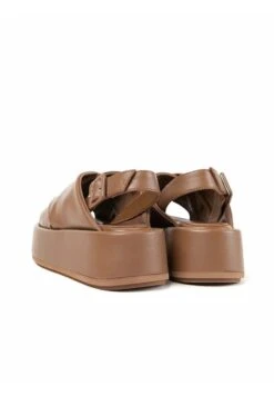 BASIMA - Plateausandalette - Cuoio -Bequeme Schuhe 50acbfd78d614bd0b78b9555282f8bb4