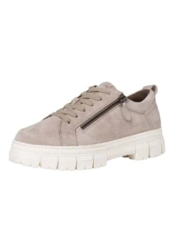 Tamaris Sportlicher Schnürer - Taupe -Bequeme Schuhe 54a9d77106154c519bbfcfe67062a51e