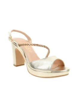 High Heel Sandalette - Oro -Bequeme Schuhe 550f41b96bbc4127a46c932b36e8936a