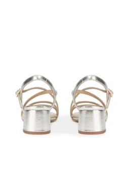 CALIFORNIA - Riemensandalette - Silver -Bequeme Schuhe 55ab760fbd3441a1b3095dd545b1616c