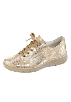 Sportlicher Schnürer - Goldfarben -Bequeme Schuhe 56254961eefa415080abe7cd03853415