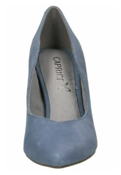 Caprice High Heel Pumps - Blue Suede -Bequeme Schuhe 563fa3c8a8f54f6c86923c87bc6bcf5e