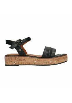 Keilsandalette - Schwarz -Bequeme Schuhe 58ab7b10f94246acaf43c1de86209a57