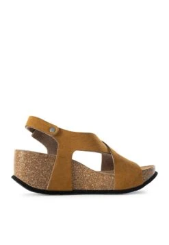 REA - Plateausandalette - Tan -Bequeme Schuhe 5ba1e2bf463248829fc5bdf62c707bee