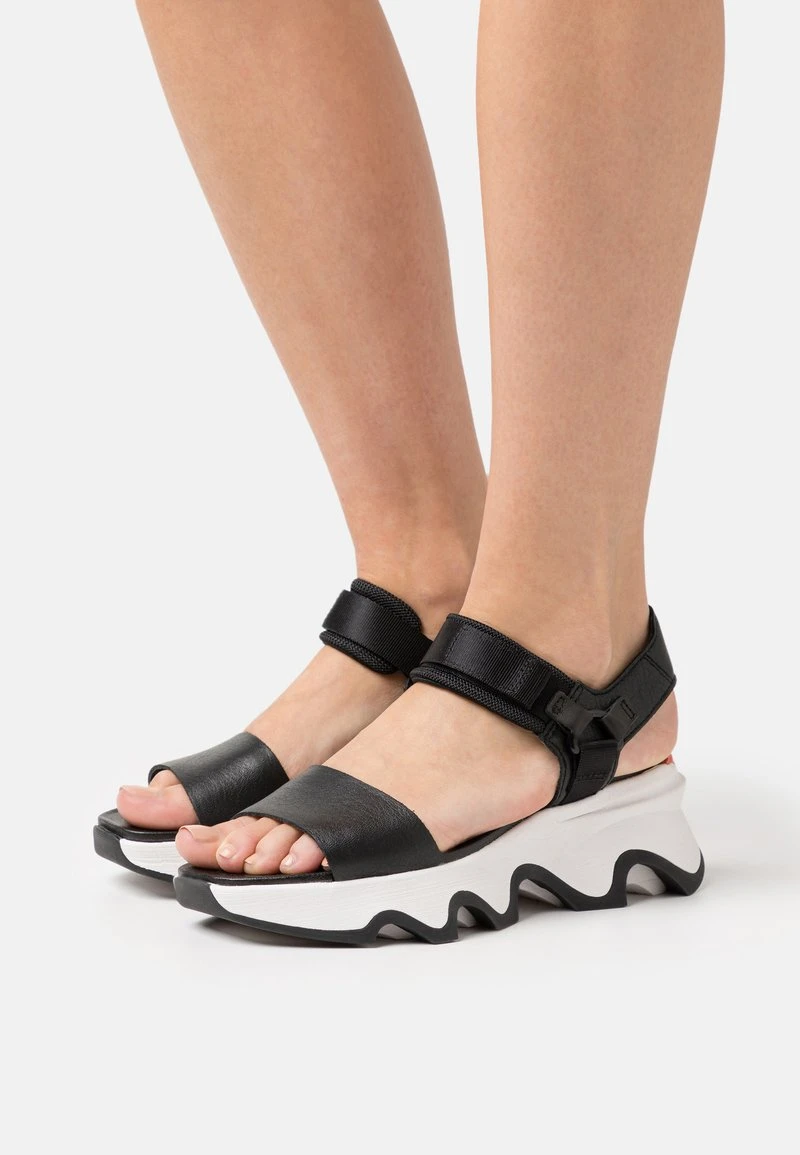 Sorel KINETIC IMPACT HIGH Y-STRAP - Riemensandalette - Black/sea Salt 3 Sorel KINETIC IMPACT HIGH Y-STRAP - Riemensandalette - Black/sea Salt