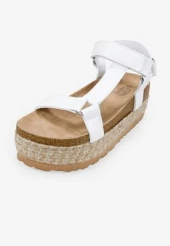 CON DE ESPARTO - Plateausandalette - Blanco -Bequeme Schuhe 5f7d03ccd18543858eb180c6be0d6dbc