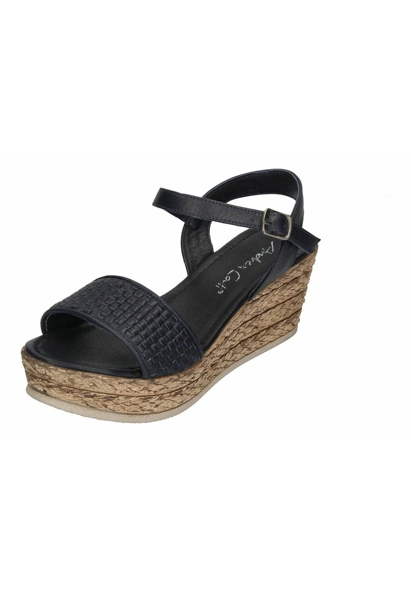 Andrea Conti Keilsandalette - Dunkelblau 4 Andrea Conti Keilsandalette - Dunkelblau – Bild 2