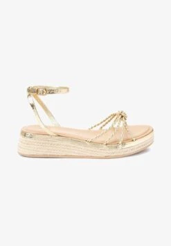Next FOREVER COMFORT KNOT DETAIL STANDARD - Keilsandalette - Gold 12 Next FOREVER COMFORT KNOT DETAIL STANDARD - Keilsandalette - Gold -Bequeme Schuhe 6efc615b5b0d42fb842a1c1adf04d473 1