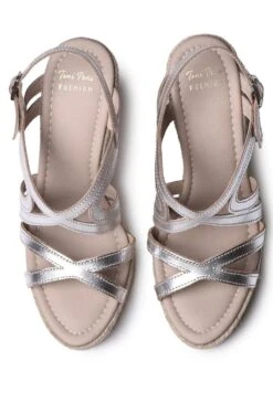 Toni Pons OLIMPIA - Keilsandalette - Plata -Bequeme Schuhe 6f5ccc4cbce64551a723bde9766b67df