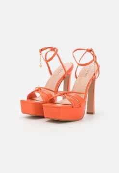 GENESIS - High Heel Sandalette - Orange -Bequeme Schuhe 6fa6c07411204bc59be3156c30e7a262