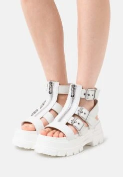 Buffalo ZIP - Plateausandalette - White