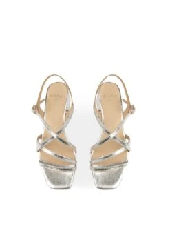 CALIFORNIA - Riemensandalette - Silver -Bequeme Schuhe 74b7c193f0c84b578292ec23436be398