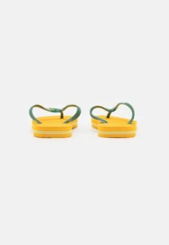 Havaianas BRASIL LOGO UNISEX - Bade-Zehentrenner - Pop Yellow -Bequeme Schuhe 780ab243a6b54f4a86b4a6e8762d85ec