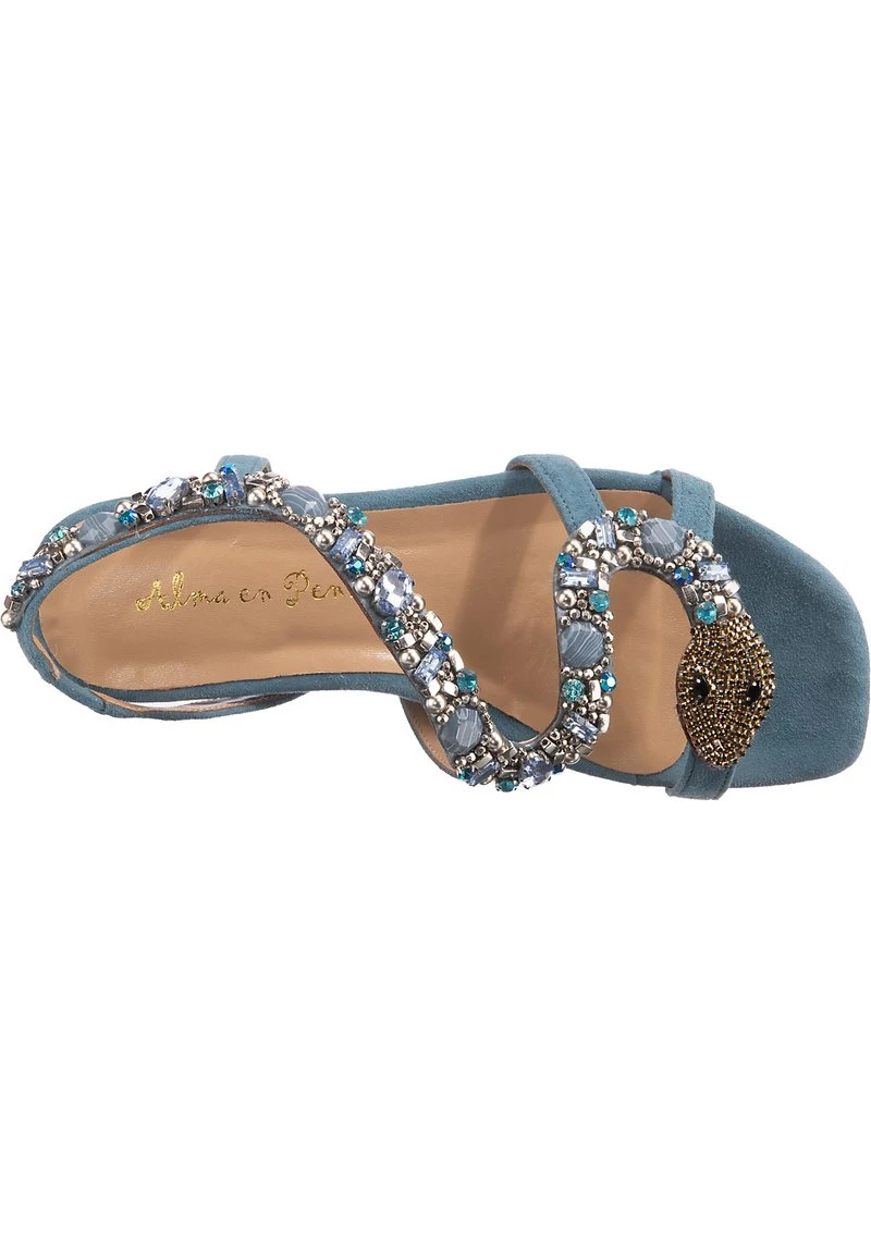 Alma En Pena Keilsandalette - Hellblau 5 Alma En Pena Keilsandalette - Hellblau – Bild 3