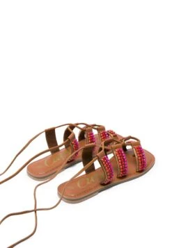 Riemensandalette - Brown -Bequeme Schuhe 7d96a646b7d8405f90f6a4f430fee443