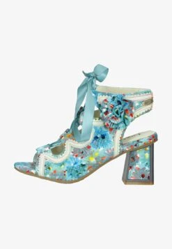 Laura Vita High Heel Sandalette - Turquoise