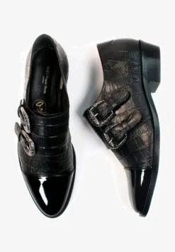 MOCK CROC MONK - Slipper - Moc Croc Vegan Leather -Bequeme Schuhe 833e62d4fca747499e387341bc5aaaa1 1