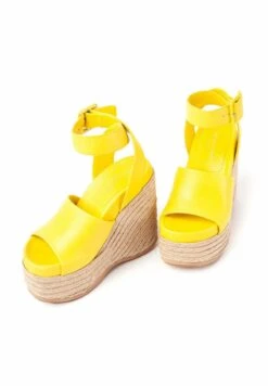 SURIA - Keilsandalette - Lime -Bequeme Schuhe 84ddd45792db445981b1df0c5dfab8f3